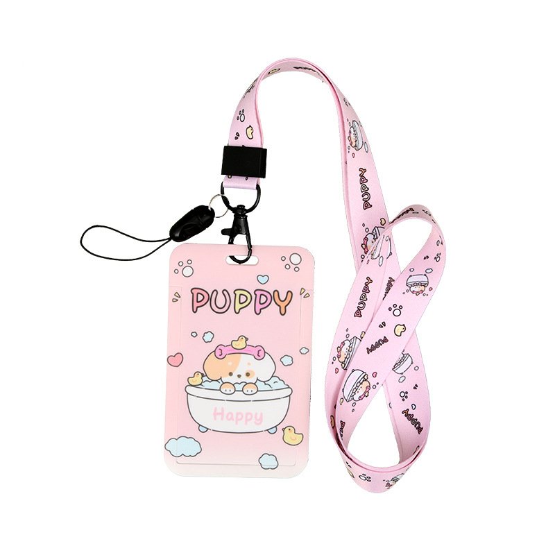 Best Selling Adorable Cartoon ABS Card Holder Customizable Anti-Loss Accessories for ID and Credit Cards Plastic Material