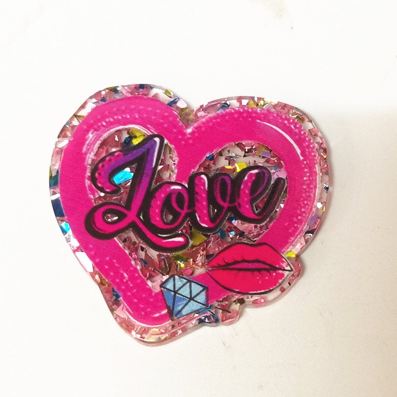 acrylic Custom design badge holder for nurse gift accessories badge reel acrylic diy patch brooch no Badge Holder