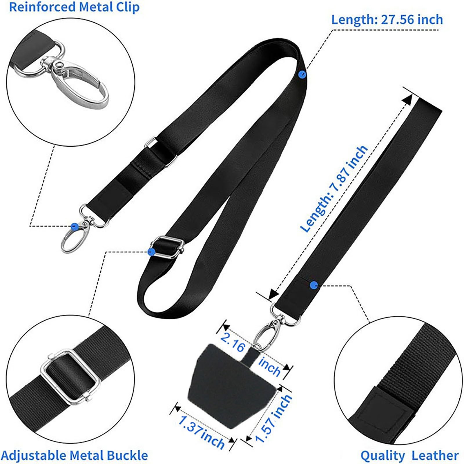WOHOYEE Retractable Reels for Name Badge Holders with Long Lanyard and Short lanyards Name badges