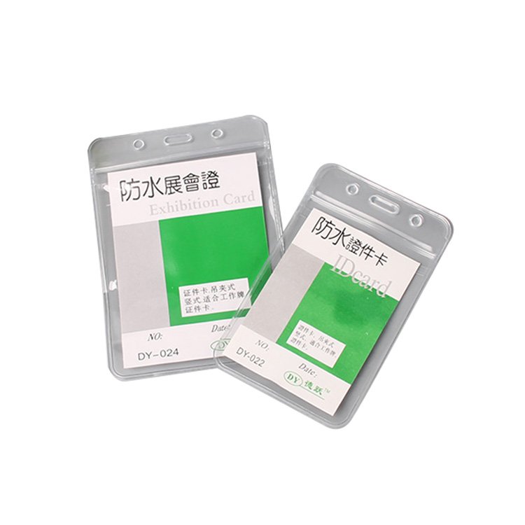 Custom pvc id credit badge plastic card holder