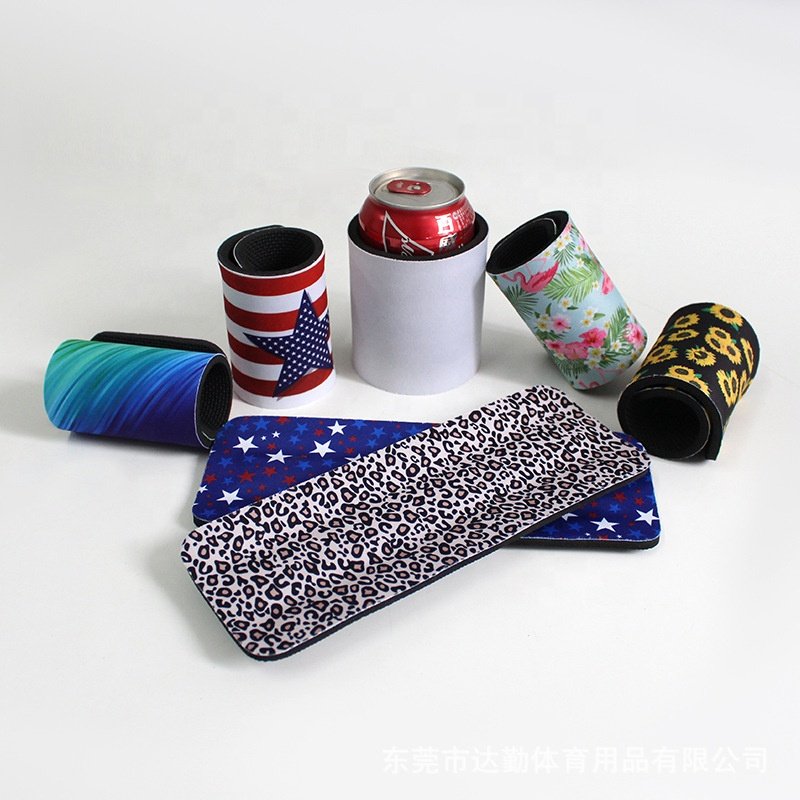 Sublimation Printing Customized Neoprene 12 oz Slap Wrap Beer Can Holder stubby cooler