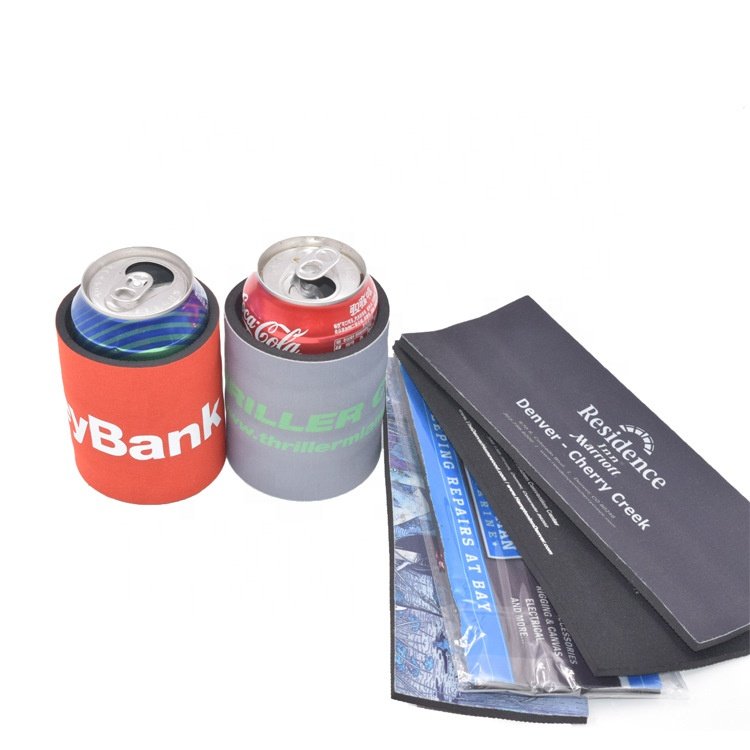 Sublimation Printing Customized Neoprene 12 oz Slap Wrap Beer Can Holder stubby cooler