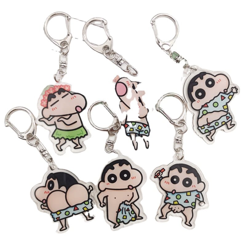 Japanese Anime Character Family Custom Acrylic Key Chain Factory Source Plastic Keychains Wholesale Fast Delivery Small Batch