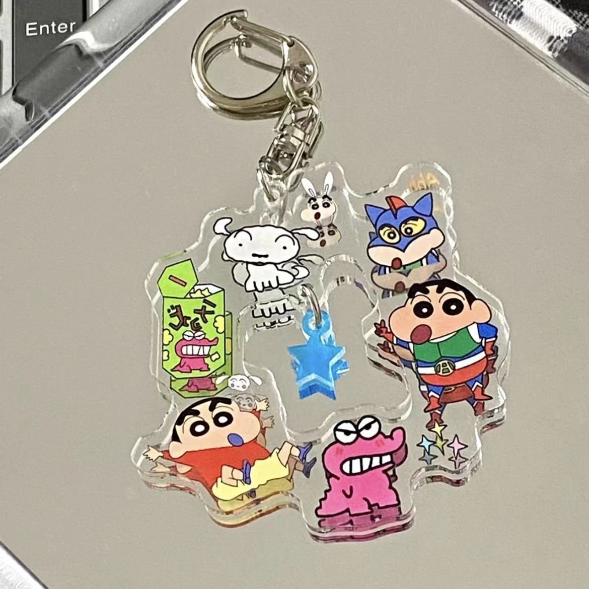 Japanese Anime Character Family Custom Acrylic Key Chain Factory Source Plastic Keychains Wholesale Fast Delivery Small Batch