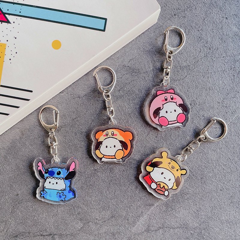 Japanese Anime Character Family Custom Acrylic Key Chain Factory Source Plastic Keychains Wholesale Fast Delivery Small Batch