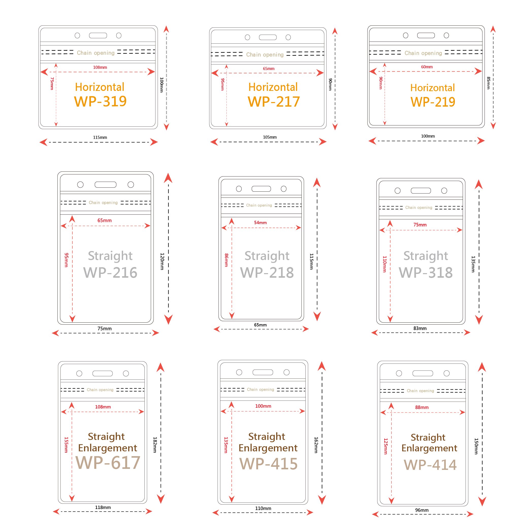 Best Seller Customized Vertical Waterproof Zipper Id Card Badge Holder With Lanyard