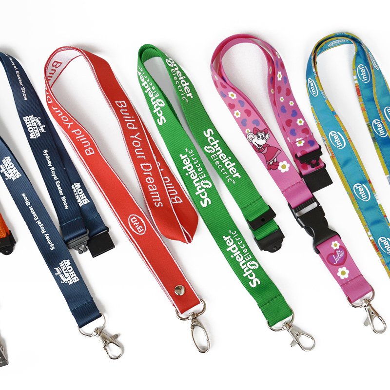 Factory Custom Full Color Personalized Lanyards With Logo Sublimation Custom Printed Polyester Lanyard Neck Strap