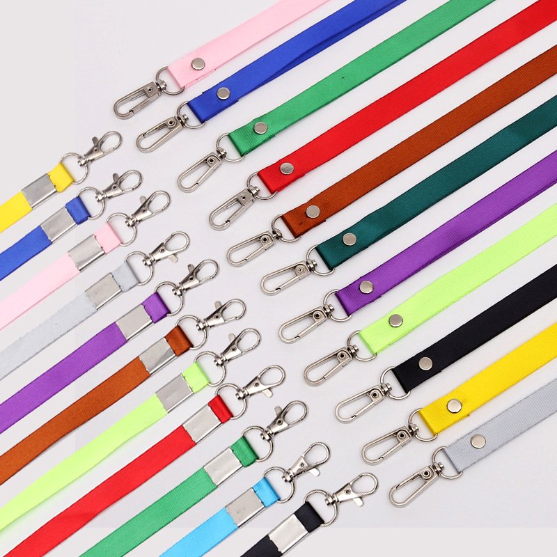 Custom Lanyard With Logo Neck Strap Band For Business Id Badge Card Holders Polyester Lanyard