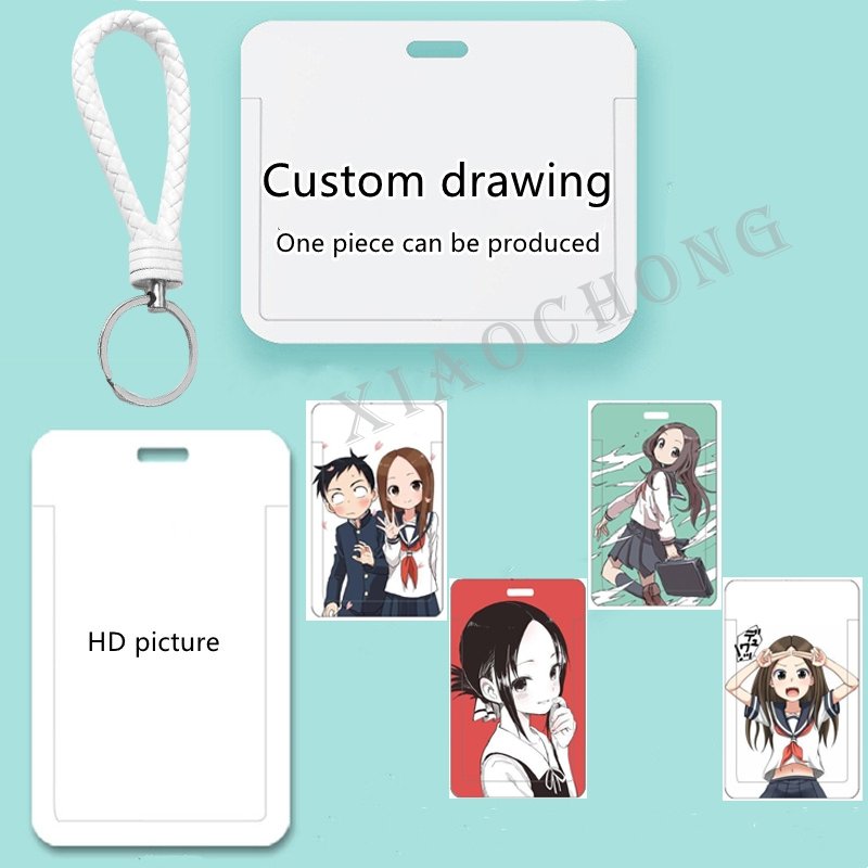 Badge Horizontal And Vertical Id Cards Holders Custom Pattern Any Number Of Customization Logo Oem With Short Rope