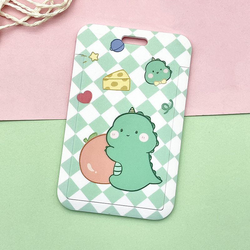 Badge Horizontal And Vertical Holders Cute Dinosaur Cartoon Card Holder Oem Customized Tournament Chess Oem