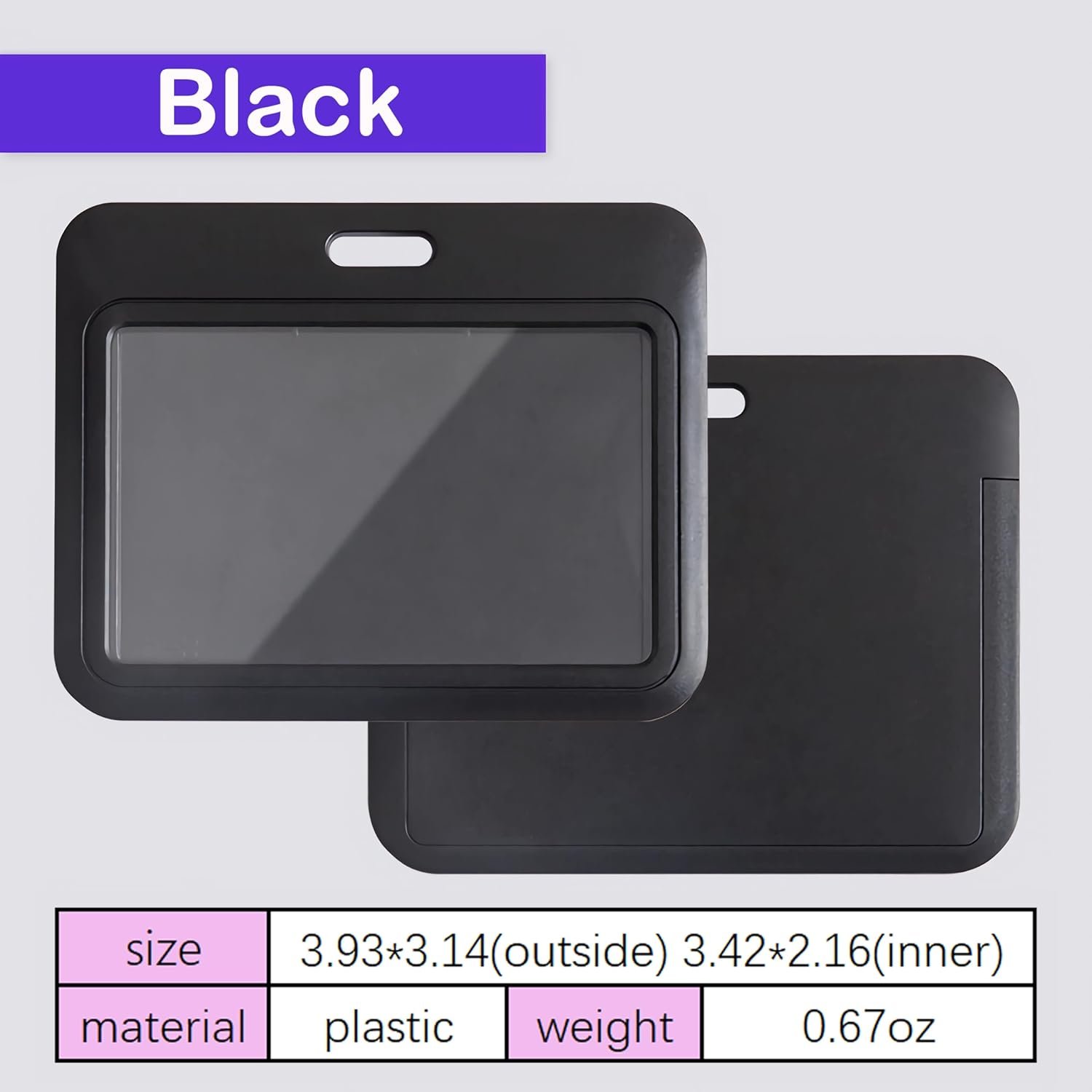 Factory Customization Hard Plastic Id Card Holder