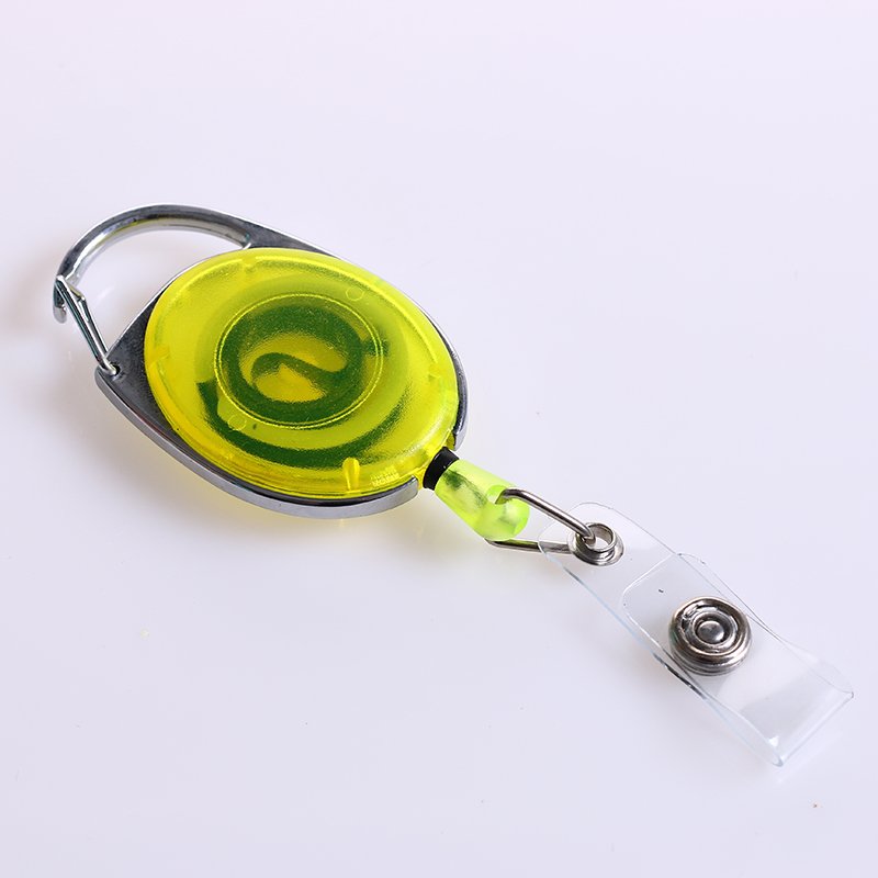 QORI Retractable Badge ID Card Holders With Carabiner Reel Clip