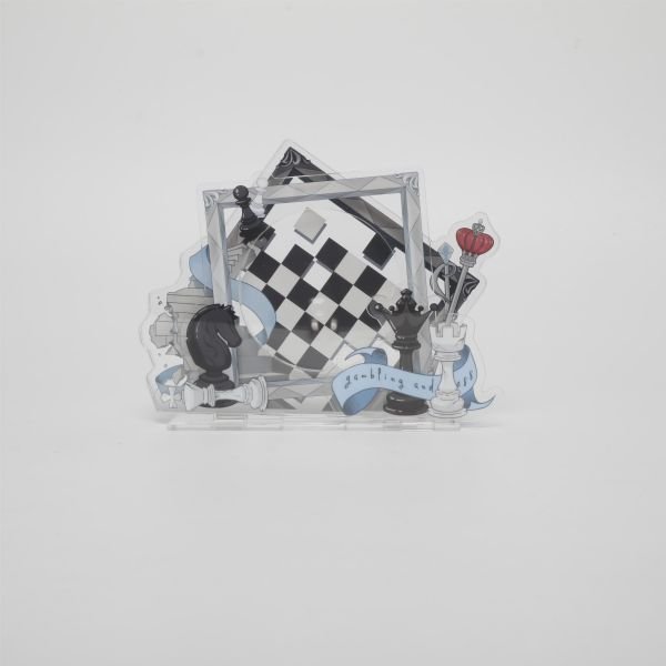 Checkmate original design Acrylic frame - anime products blue-black type