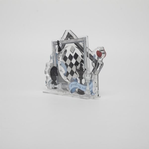 Checkmate original design Acrylic frame - anime products blue-black type