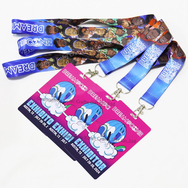 Factory Cheap Custom Printing Logo Retractable Lanyard With ID Card Badge Holder