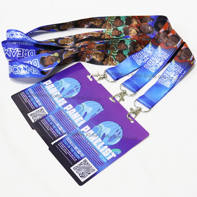 Factory Cheap Custom Printing Logo Retractable Lanyard With ID Card Badge Holder
