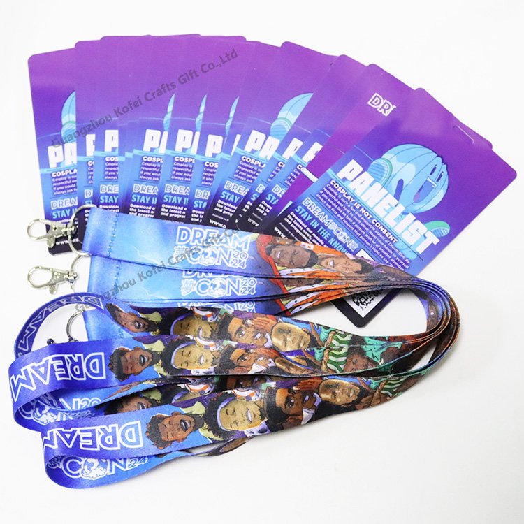 Factory Cheap Custom Printing Logo Retractable Lanyard With ID Card Badge Holder