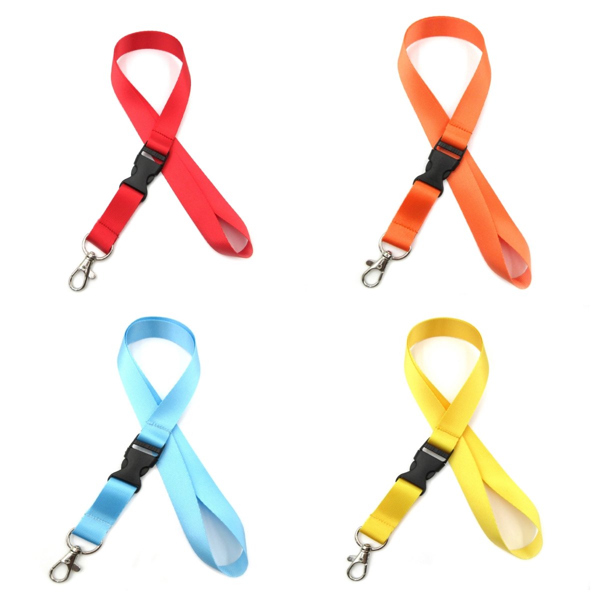 Blank Sublimation Polyester Lanyard ID Card Badge Holder Woven Lanyards Printed Nylon Neck Lanyard With Logo Custom