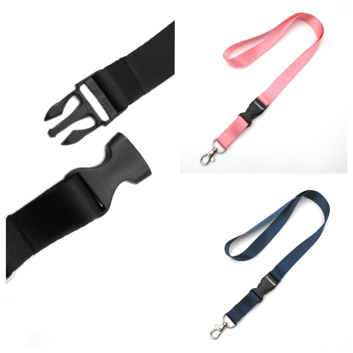 Blank Sublimation Polyester Lanyard ID Card Badge Holder Woven Lanyards Printed Nylon Neck Lanyard With Logo Custom