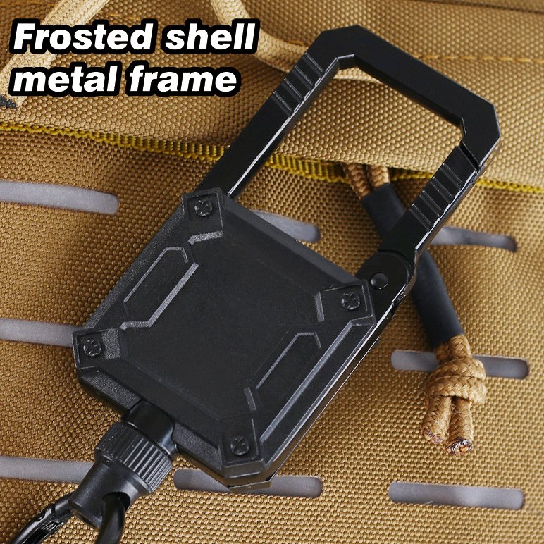 P-071 4CM Outdoors Strong Magnetic Retract Carabiner Retractable Buckle Magnet Badge Reels Holder with Quick Release Key Ring