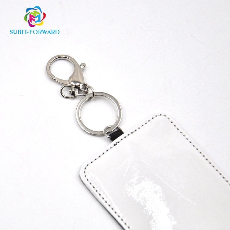 Subli-forward Card Holder Wallet Case Card Pouch for Women and Men ID Badge Holder Sublimation Blank PU Leather Badge Holder
