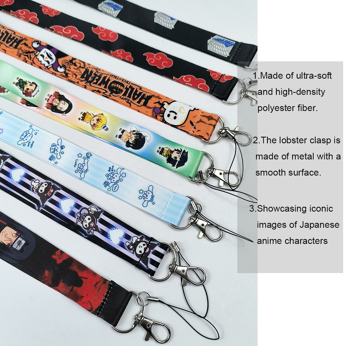 Cartoon Phone Straps Anime Lanyard Star Animals Hang Rope For Keys Phone USB ID Card Badge Holder Keychain Neck Straps Gifts