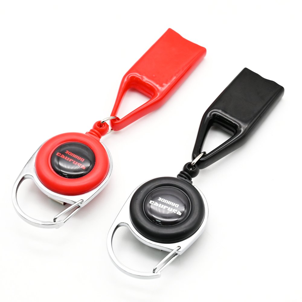 Factory Wholesale Custom Color Retractable Metal Badge Reel Lanyard With Lighter Holder