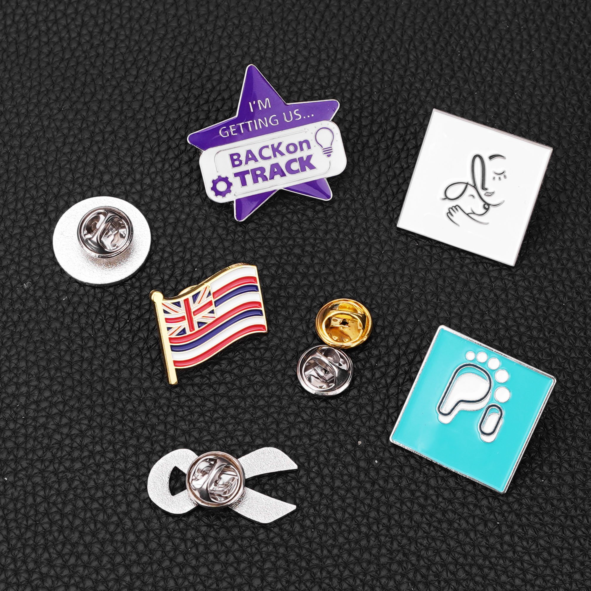 Custom Soft Hard Enamel Pin Round Gold Plated Zinc Alloy Metal Badge Business Men Lapel Pin Brooch with Gifts Boxes