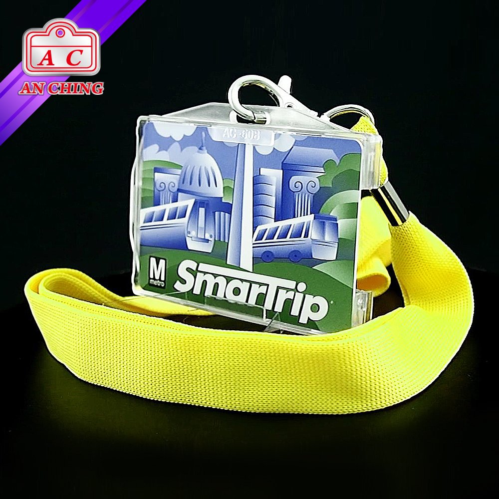 Two Side ID Two Cards Hard Plastic Badge Holder