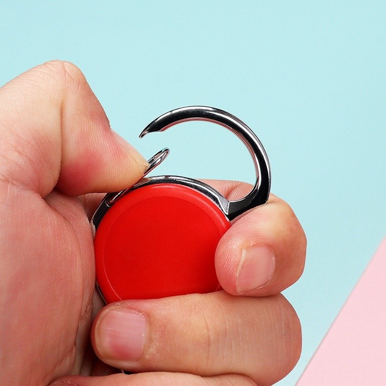 Carabiner Retractable Badge Pull Reel Holder Customized Logo Zinc Alloy Plastic Solid Color Badge Clip