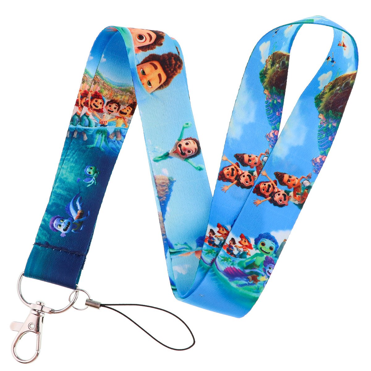 One Piece Anime Fashion Design No-Slip PVC Full Cover Shell Hanging Neck Bag Accessory Gift Card Holder