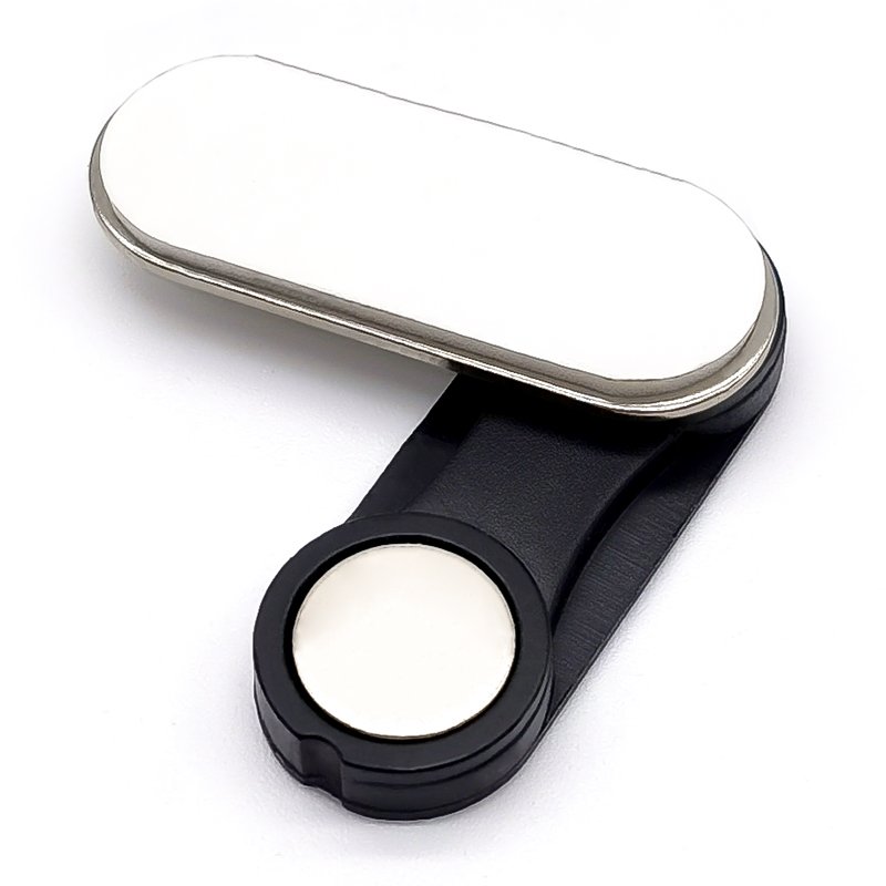 Factory Custom Company Employee ID Magnetic Tag 3M Adhesive 45x13 Rectangle ABS Plastic Neodymium Magnetic Name Badge