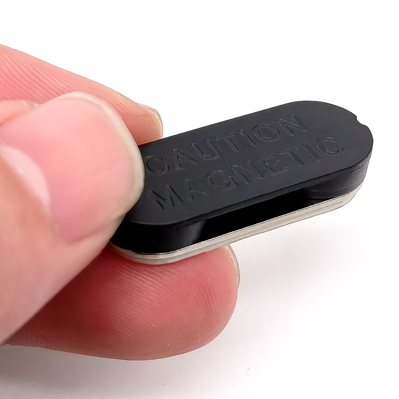 Factory Custom Company Employee ID Magnetic Tag 3M Adhesive 45x13 Rectangle ABS Plastic Neodymium Magnetic Name Badge