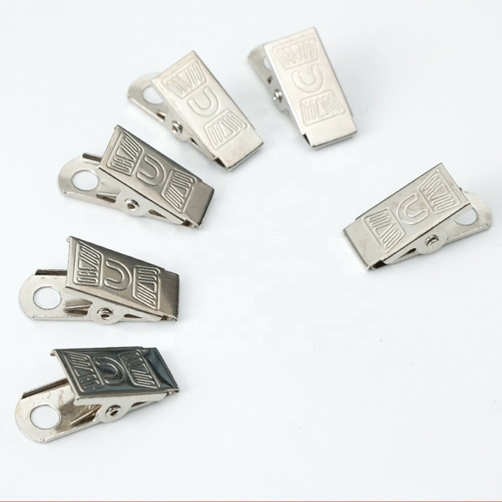 ID card holder Display clip file folder clips Metal Name Badge pins Clip