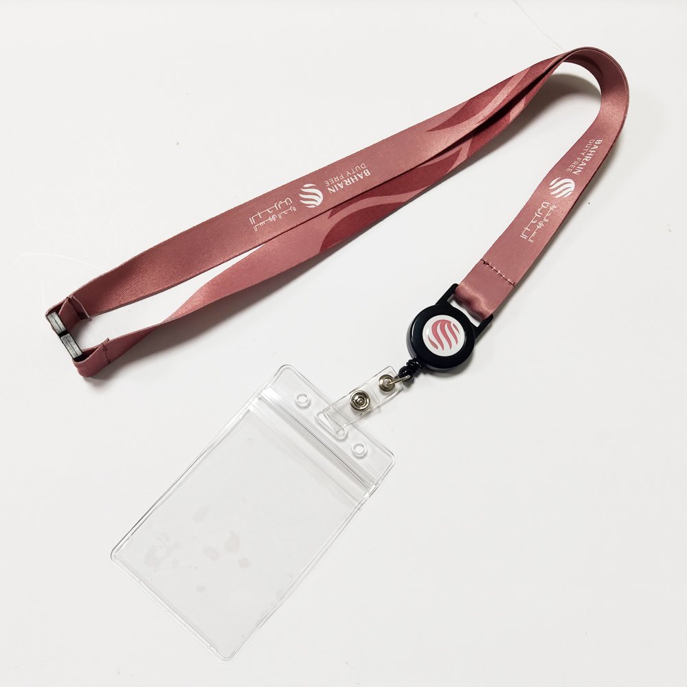 Custom Design Sublimation Logo Badge Reels Name Card Holder Badge Neck Lanyards