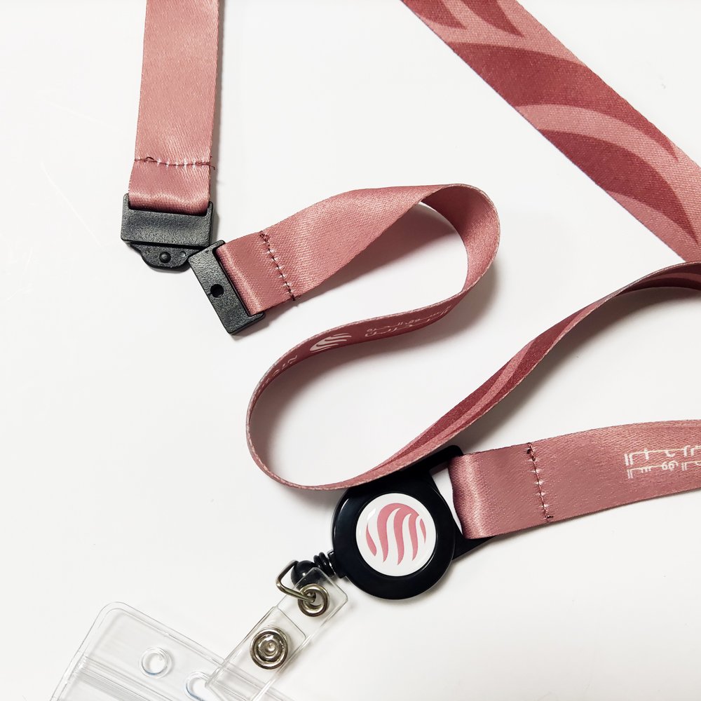 Custom Design Sublimation Logo Badge Reels Name Card Holder Badge Neck Lanyards