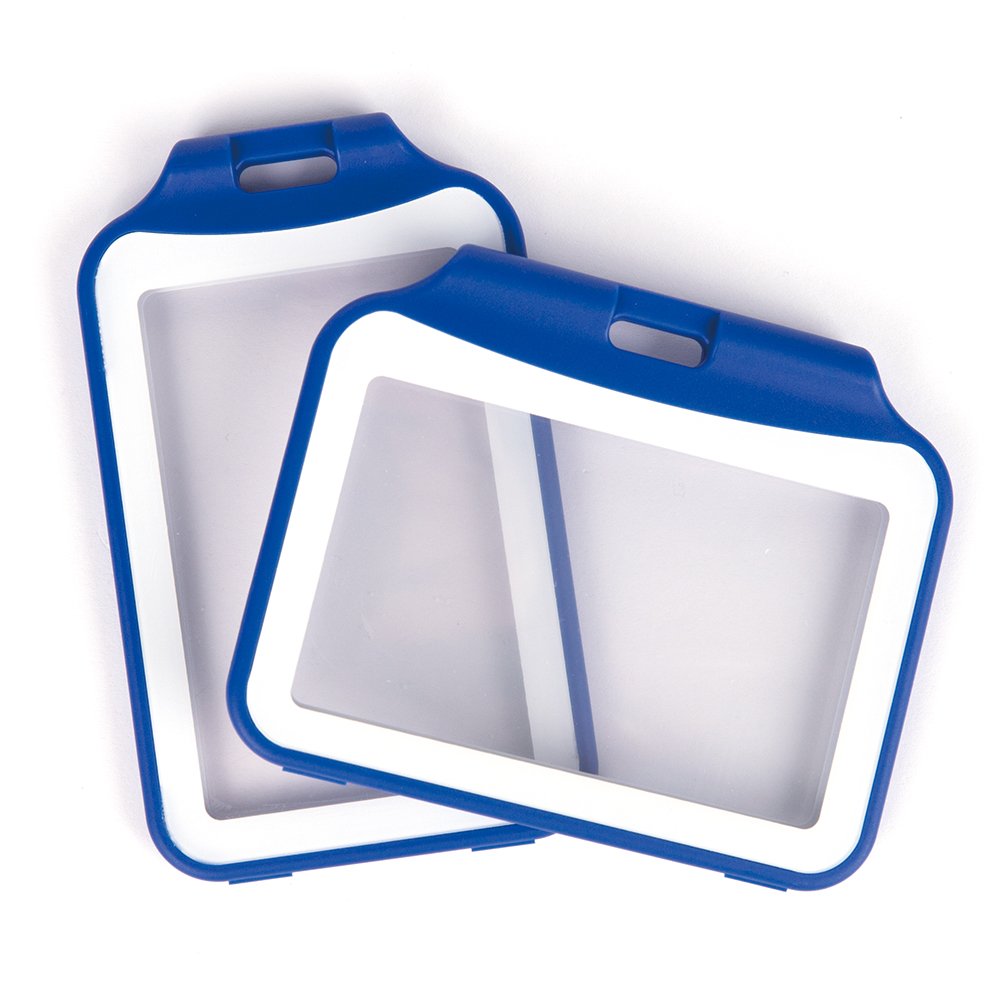Hard Plastic Vertical ID Badge Holder Big Capacity ID Card Holder Slide Open Badge Case Protector for Lanyard