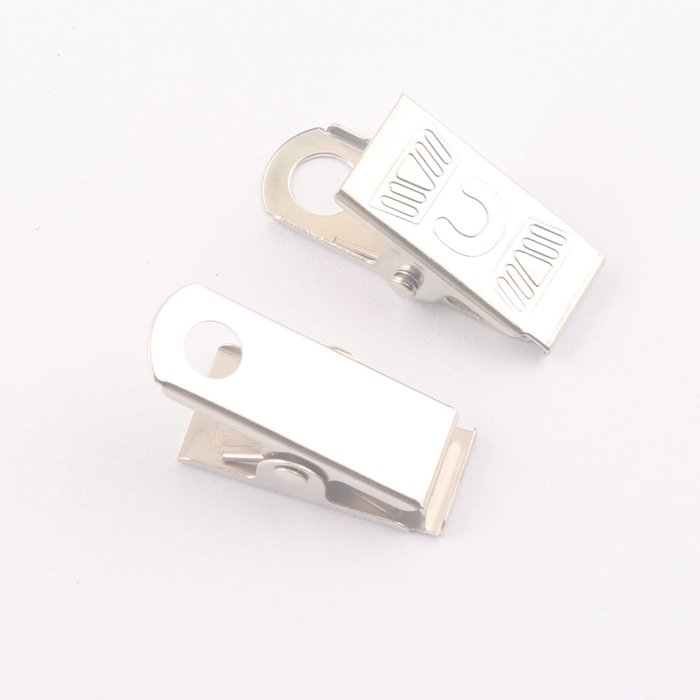 cheap price metal blank ID Card holder badge clip for gifts lanyard