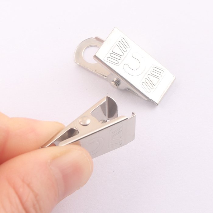 cheap price metal blank ID Card holder badge clip for gifts lanyard