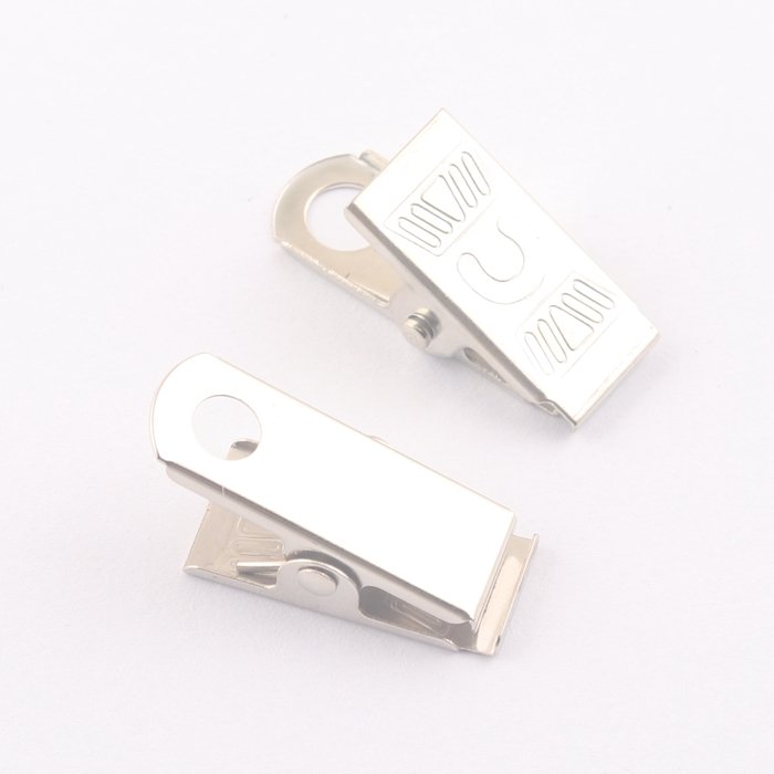 cheap price metal blank ID Card holder badge clip for gifts lanyard