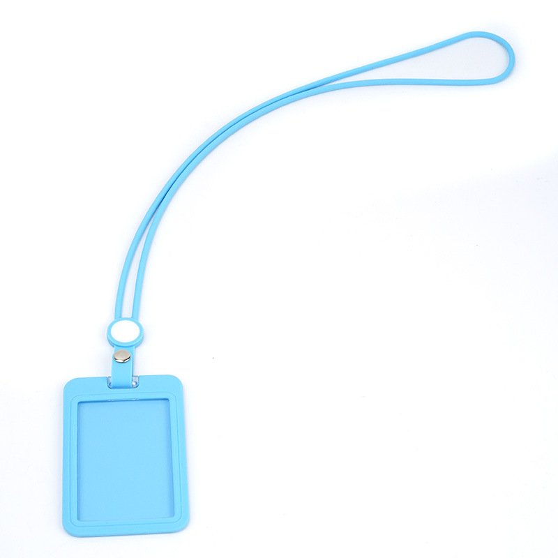 Wholesale Custom Environmentally Friendly Silicone ID Card Badge Holder with Lanyards