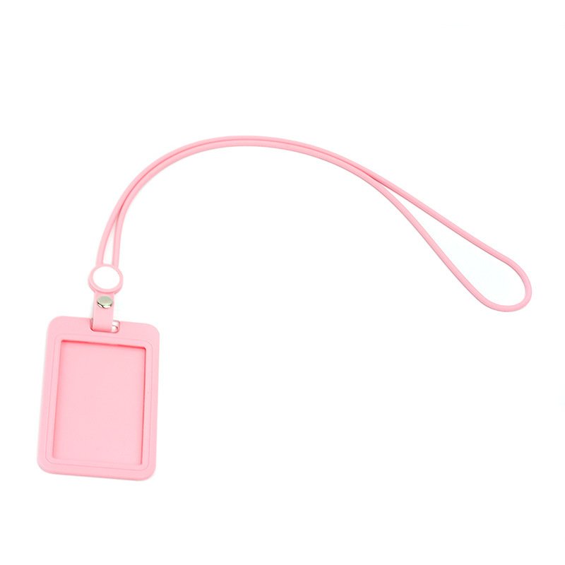Wholesale Custom Environmentally Friendly Silicone ID Card Badge Holder with Lanyards