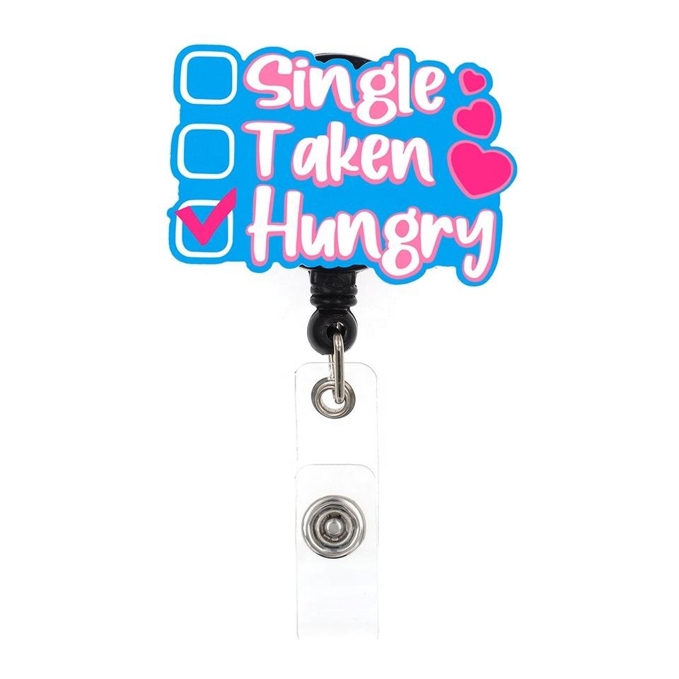 ABO Customized Wholesale Nurse RN Badge reel Scrub Life CNA Badge Reel Nurse Accessories Badge Holder