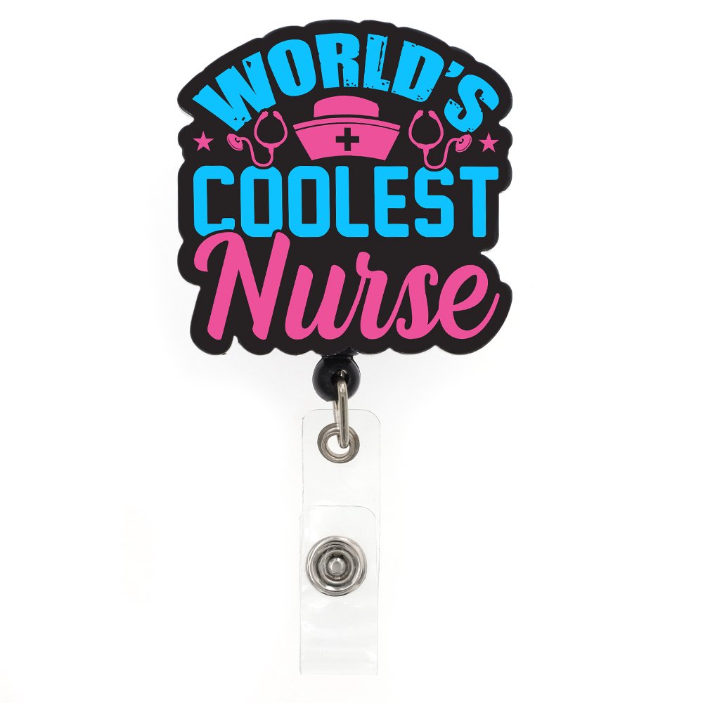 ABO Customized Wholesale Nurse RN Badge reel Scrub Life CNA Badge Reel Nurse Accessories Badge Holder