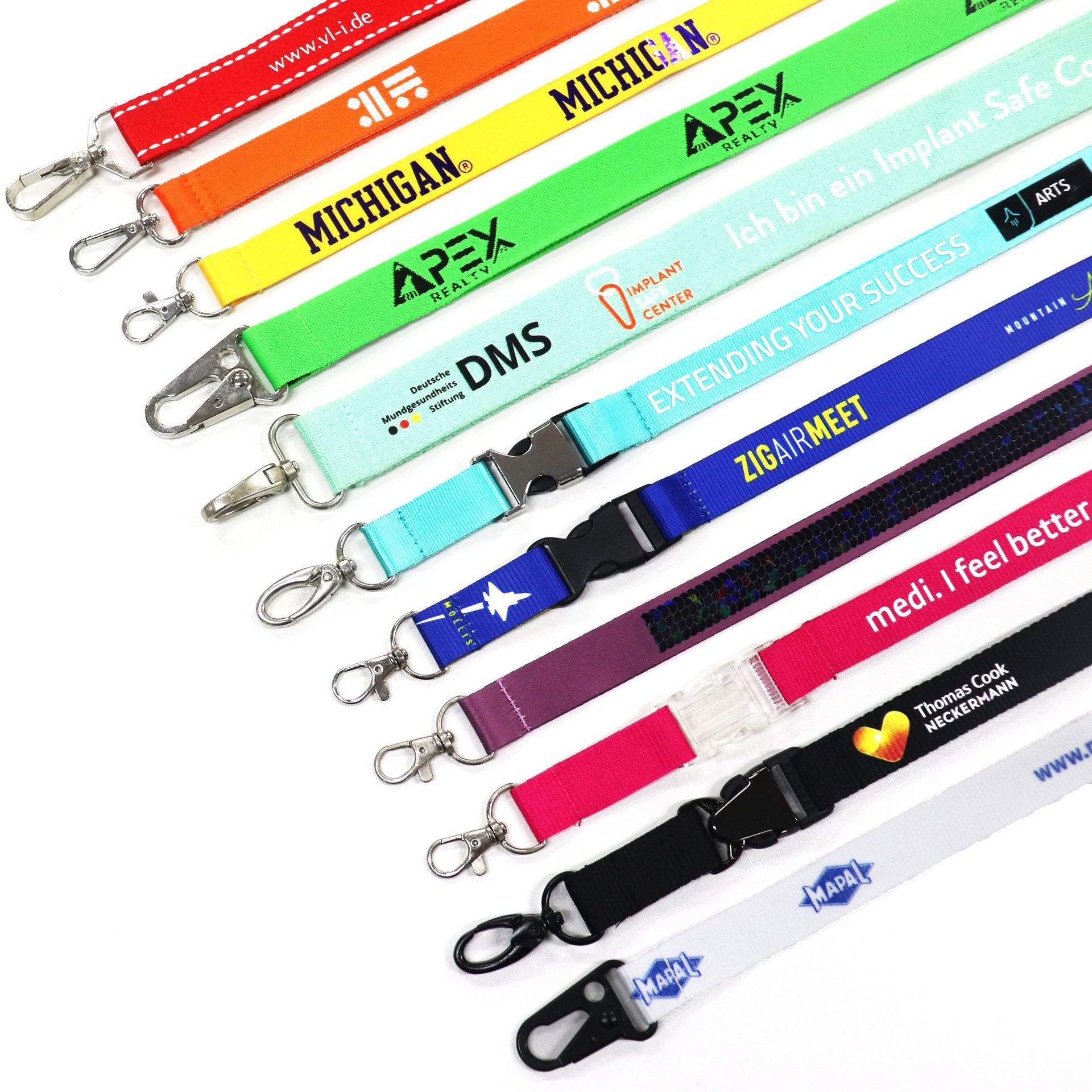 No Minimum Order Manufacturer Cheap Personalized Neck Tool Printing Polyester Sublimation Custom Lanyards With Logo Custom