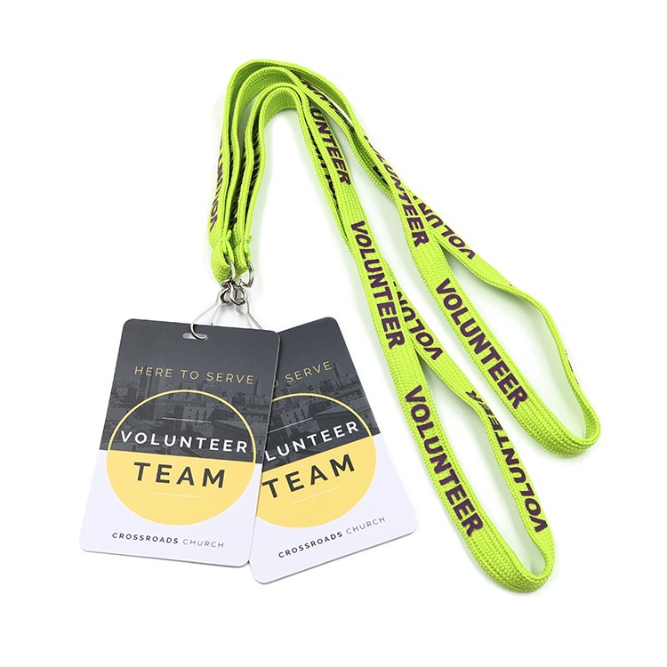 20mm Width Lanyard Safety Buckle PVc Id Card Lanyard Clear Badge Holder With Lanyard