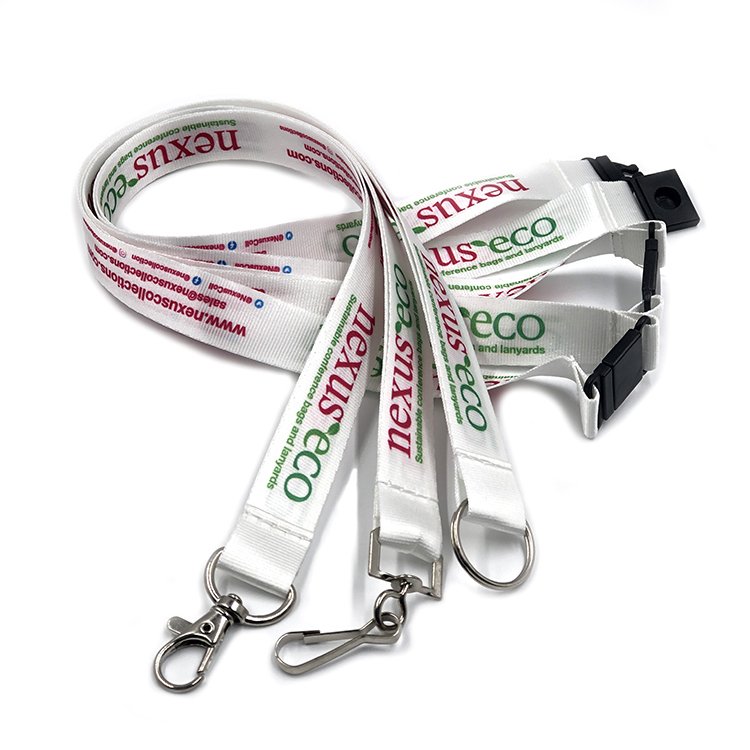 20mm Width Lanyard Safety Buckle PVc Id Card Lanyard Clear Badge Holder With Lanyard