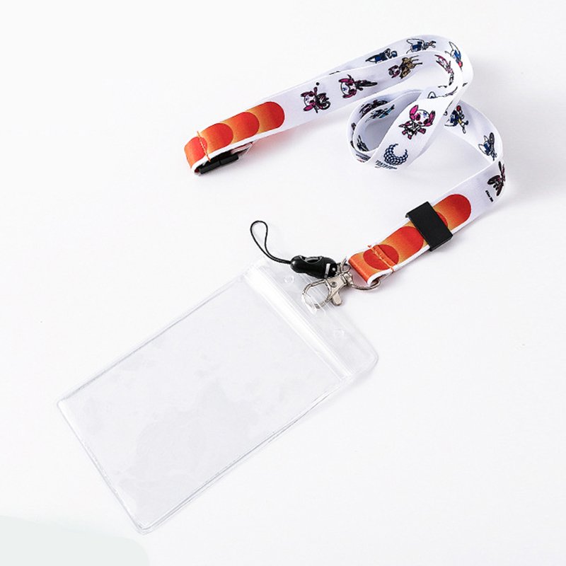 Custom Fashion Cute Office Name Card Holder Neck Straps Lanyard With ID Badge Holder