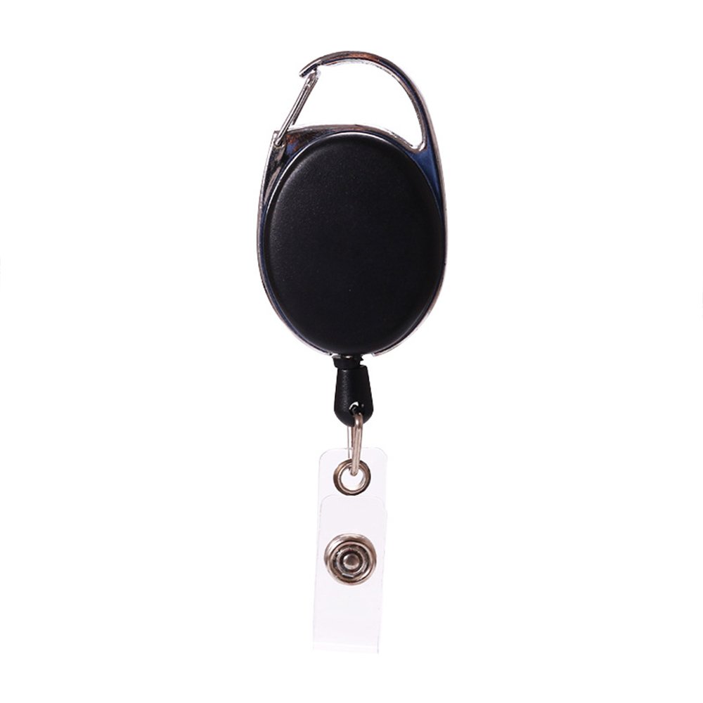 Colorful Holder Keyring Carabiner Lanyard Oval ID Cut Badge Reel