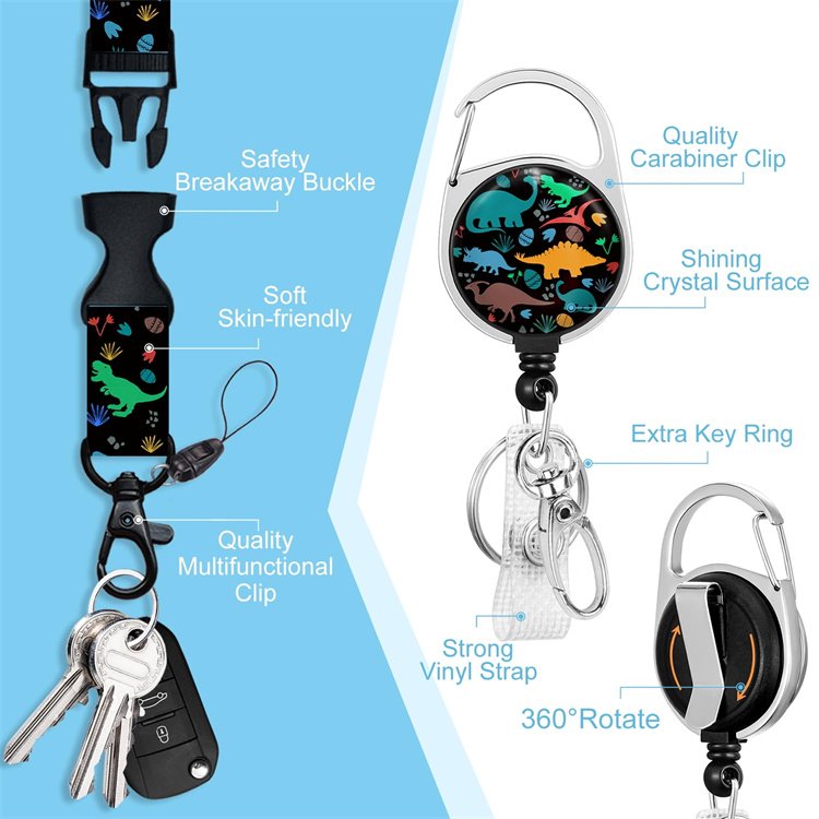 Manufacturer Personalized Custom Design Sublimation Printed Nurse Lanyard With Badge Reel Lanyards With Id Holder